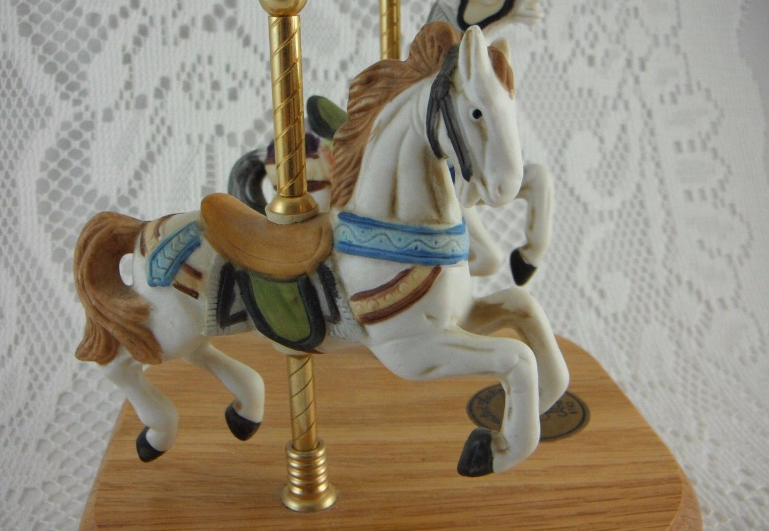 Art Memory Limited Edition Carousel Series 9742 Music Box Horses Ponies ...