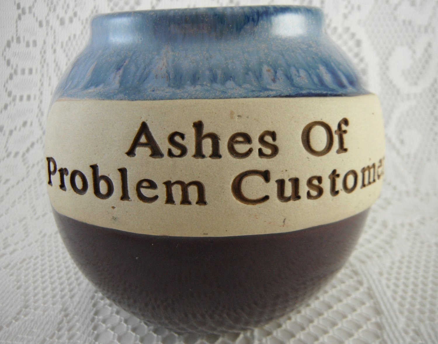 Ashes of Problem Customers Ceramic Cork Fund Jar Bank Perfect tbljr1