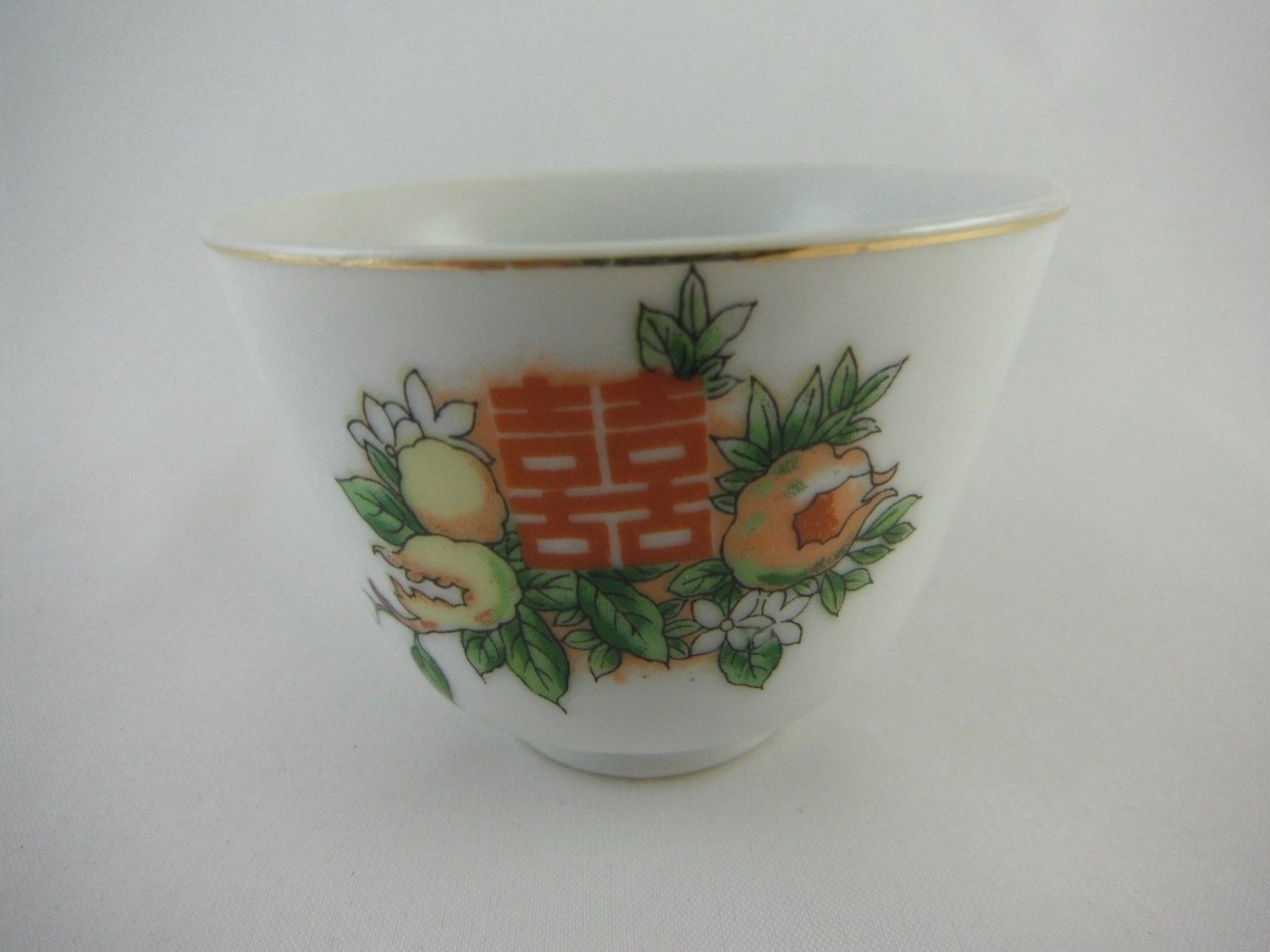 Tea Cup Japanese Delicate Bouquet Flowers Print tblkt1