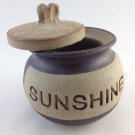 Pottery Sunshine Fund Jar Bank Change Money Savings Trinkets Container tblvl1