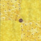 Gold  Stars Yellow Solid Star Stash  100% Cotton Fabric Quilt Square Blocks  EU