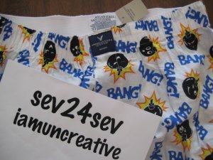 American Eagle Adam Bomb Rip Off Boxers - Size S