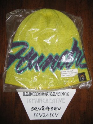 The Hundreds 'Script' Beanie Yellow/Purple