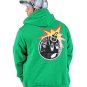 The Hundreds Green 'Weather' Zip Up Mens Hoodie - Size XL