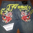 Ed Hardy by Christian Audigier Mens Devil Woman Jeans