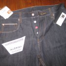 DC Shoes Mens Loose Selvedge Denim Pant - Size 34R