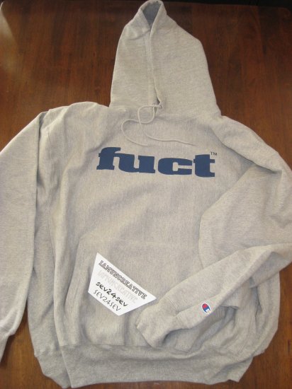 FUCT Classic OG Logo Hooded Pullover Fleece Champion 