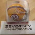 Riddell mini throwback Redskins helmet with genuine Chris Cooley #47 autograph