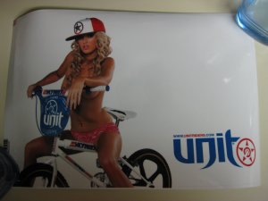 Unit Riders MX Skyway Girl 'Ride Me' 13.3" White MacBook Laptop Skin by Skinit NEW Rare