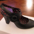 Saints and Sailors Womens Black Strap Heels - Size 8M