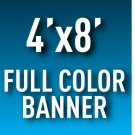 4'x8' Full Color Outdoor Banner