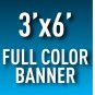 3'x6' Full Color Outdoor Banner