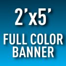 2'x5' Full Color Outdoor Banner