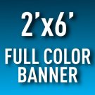2'x6' Full Color Outdoor Banner