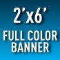 2'x6' Full Color Outdoor Banner