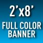 2'x8' Full Color Outdoor Banner