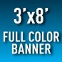 3'x8' Full Color Outdoor Banner