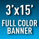 3'x15' Full Color Outdoor Banner