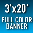 3'x20' Full Color Outdoor Banner