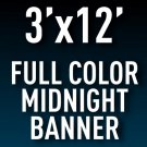 3'x12' Midnight Full Color Outdoor Banner