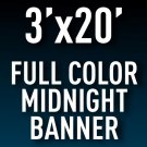 3'x20' Midnight Full Color Outdoor Banner