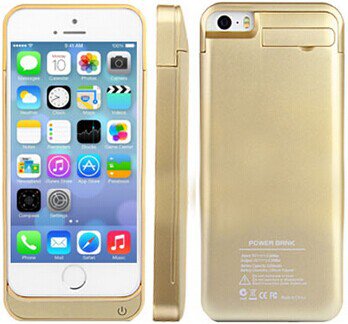 iPhone 5S, iPhone 5 Battery Case - Gold