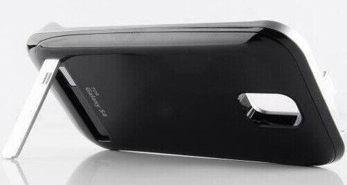 Black Battery Pack Case With Stand for Samsung Galaxy S4