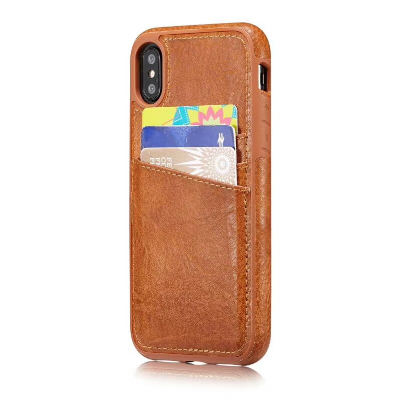 Leather Case for iPhone X - Saddle Brown