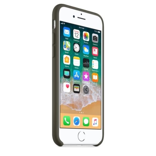 Silicone Case for iPhone 8 Plus, iPhone 7 Plus - Dark Olive