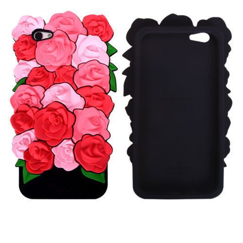 Silicone Roses Case for iPhone 7 Plus