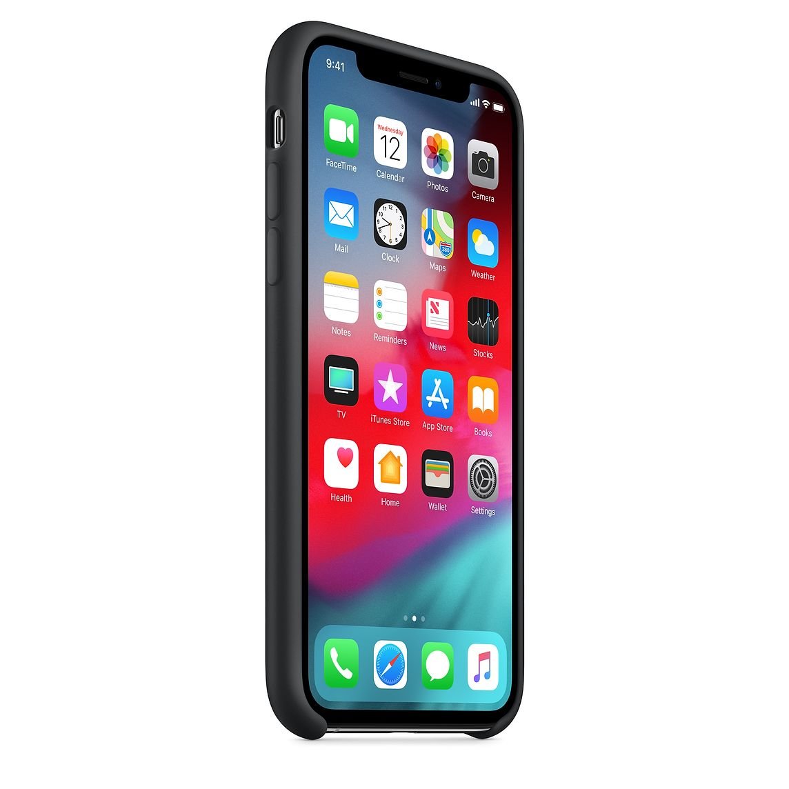 Silicone Cover for iPhone XS - Black