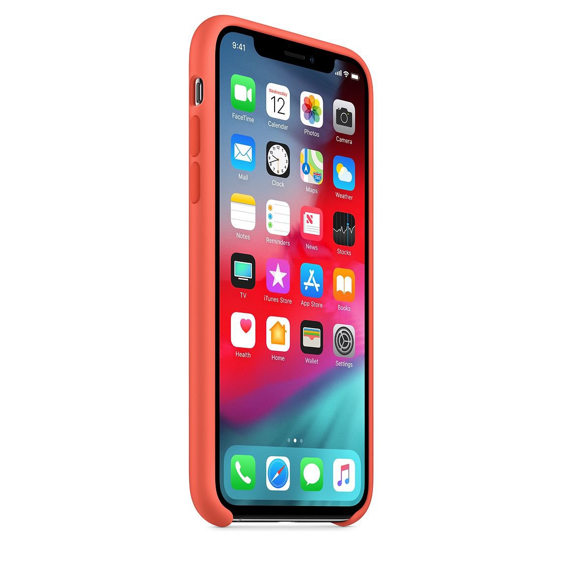 Silicone Cover for iPhone XS - Nectarine