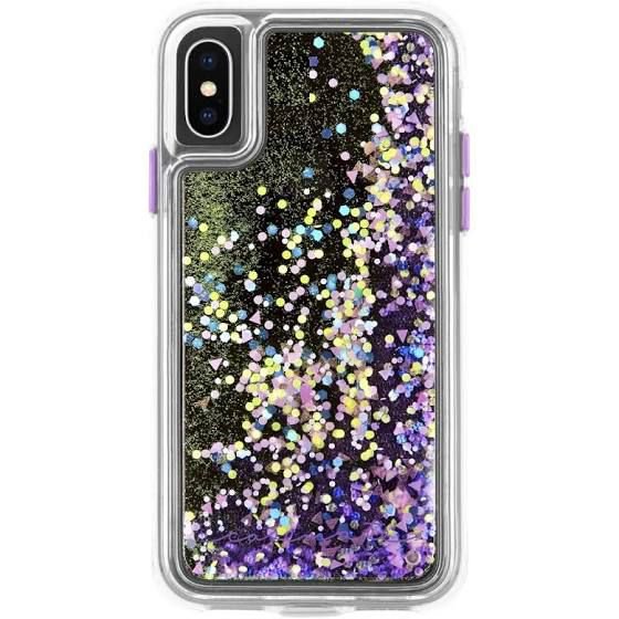 Waterfall Case for iPhone XS, iPhone X - Purple Glow