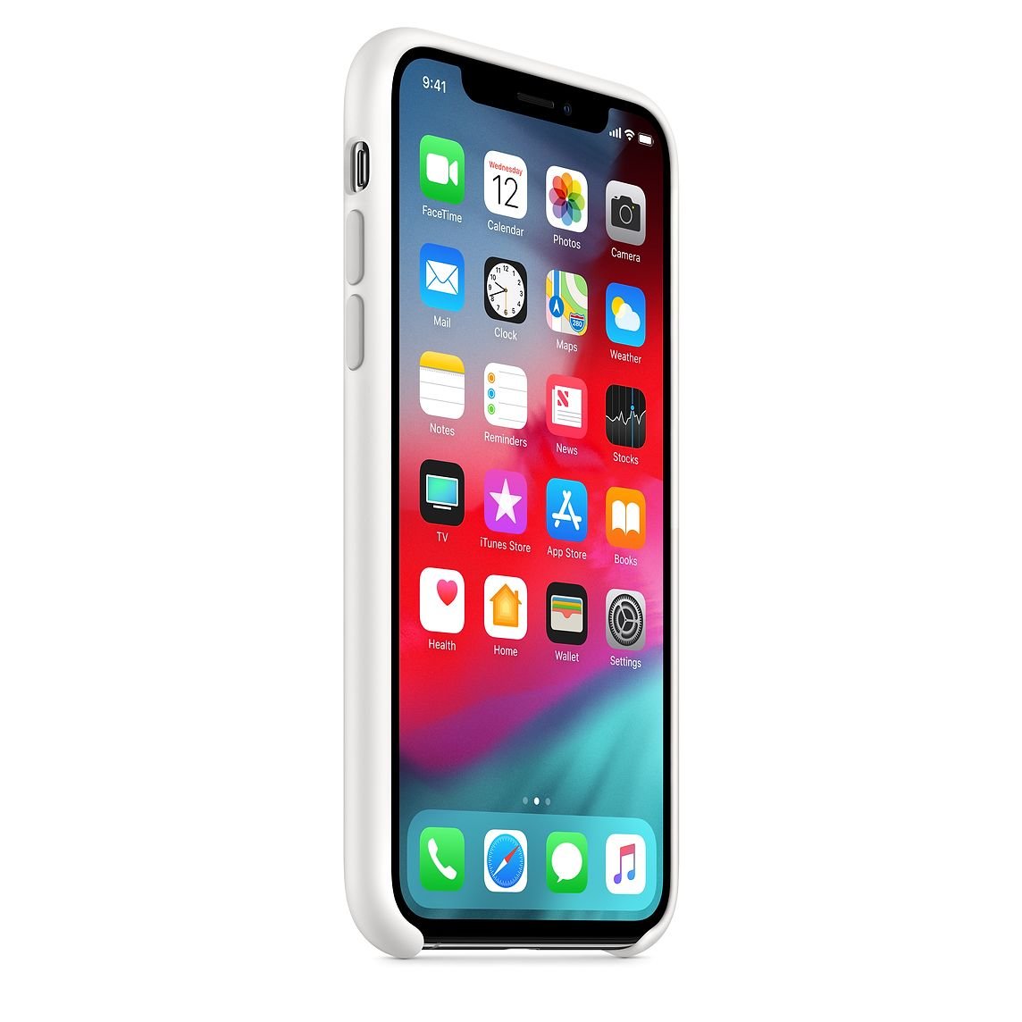 Silicone Case for iPhone X, iPhone XS - White