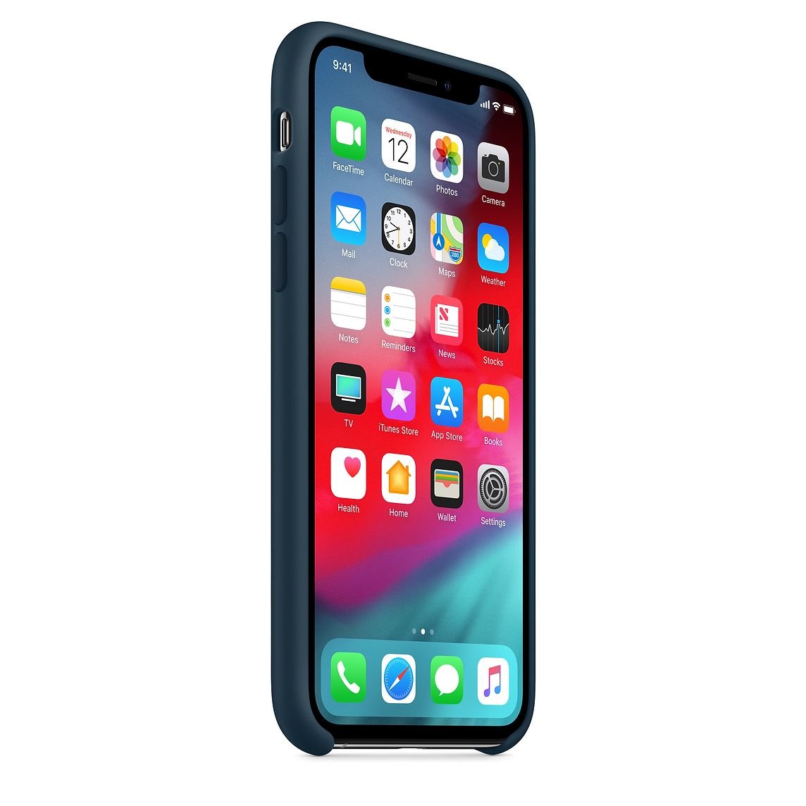 Silicone Cover for iPhone XS - Pacific Green