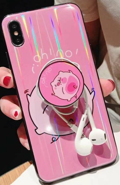 Beautiful Case for iPhone XS, iPhone X - Cartoon Pig