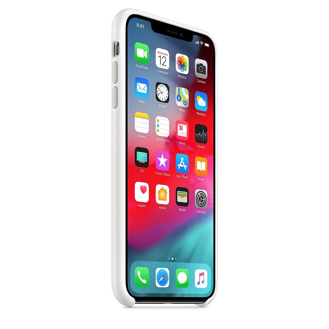 White Silicone Case for iPhone XS Max