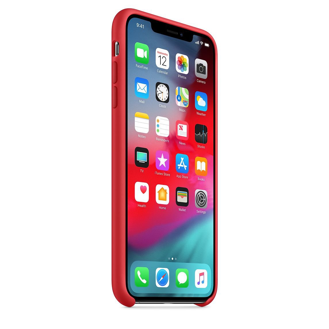 Red Silicone Case for iPhone XS Max