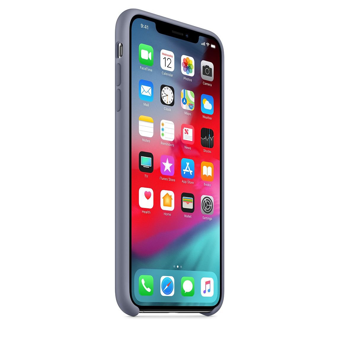 Lavender Gray Silicone Case for iPhone XS Max