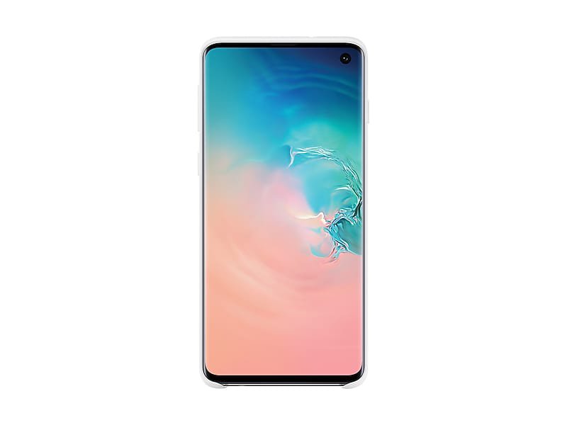 White Silicone Cover for Samsung Galaxy S10