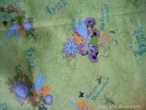 MadieBs tTinkerbell Lime Green Crib Sheet Custom New