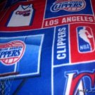 MadieBs L A  Clippers Fleece Toddler Baby Blanket 30x36
