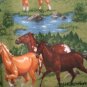 MadieBs Horses in Meadows Pillowcase w/Name