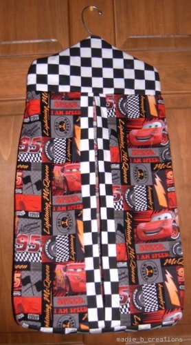 MadieBs Custom Lightning McQueen  Diaper Stacker New