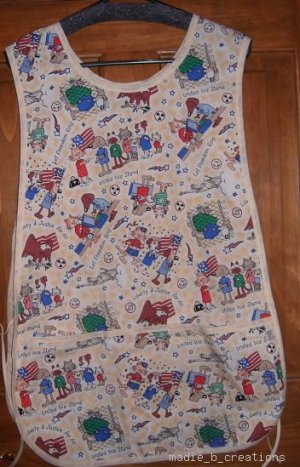 MadieBs Pet Parade Flag Fun  Custom Smock Cobbler Apron