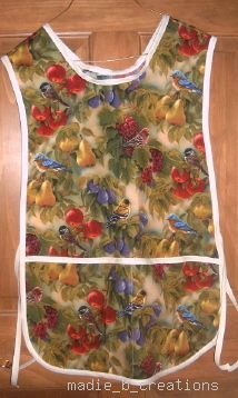 MadieBs Birds Fruit Pretty  Custom Smock Cobbler Apron