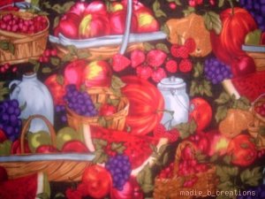 MadieBs Fruit Stand Berries Custom Smock Cobbler Apron