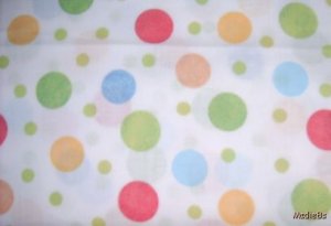 MadieBs Set of 2 Multi Polka Dot Crib Sheets New