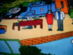 MadieBs Thomas the Train Toddler Baby Blanket 30x36