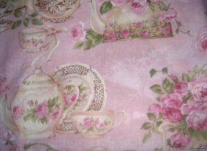 MadieBs Flora Teapots Pinks Crib/Toddler Bed Sheet Set